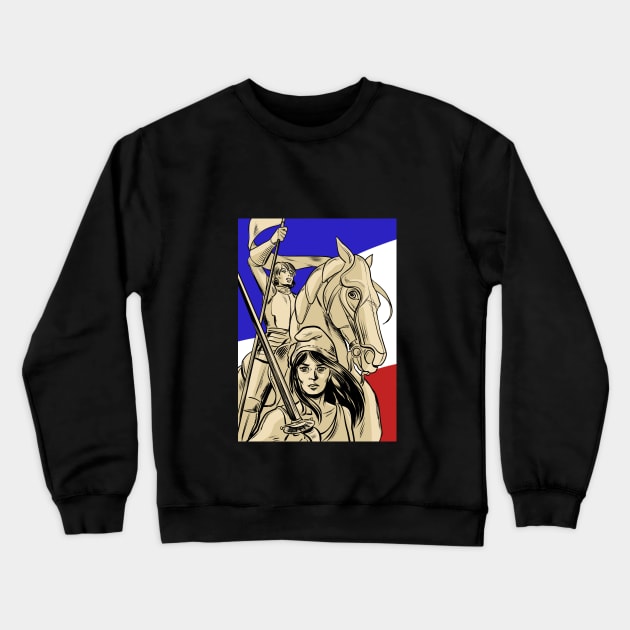 Joan of Arc and Marianne Crewneck Sweatshirt by Amberchrome